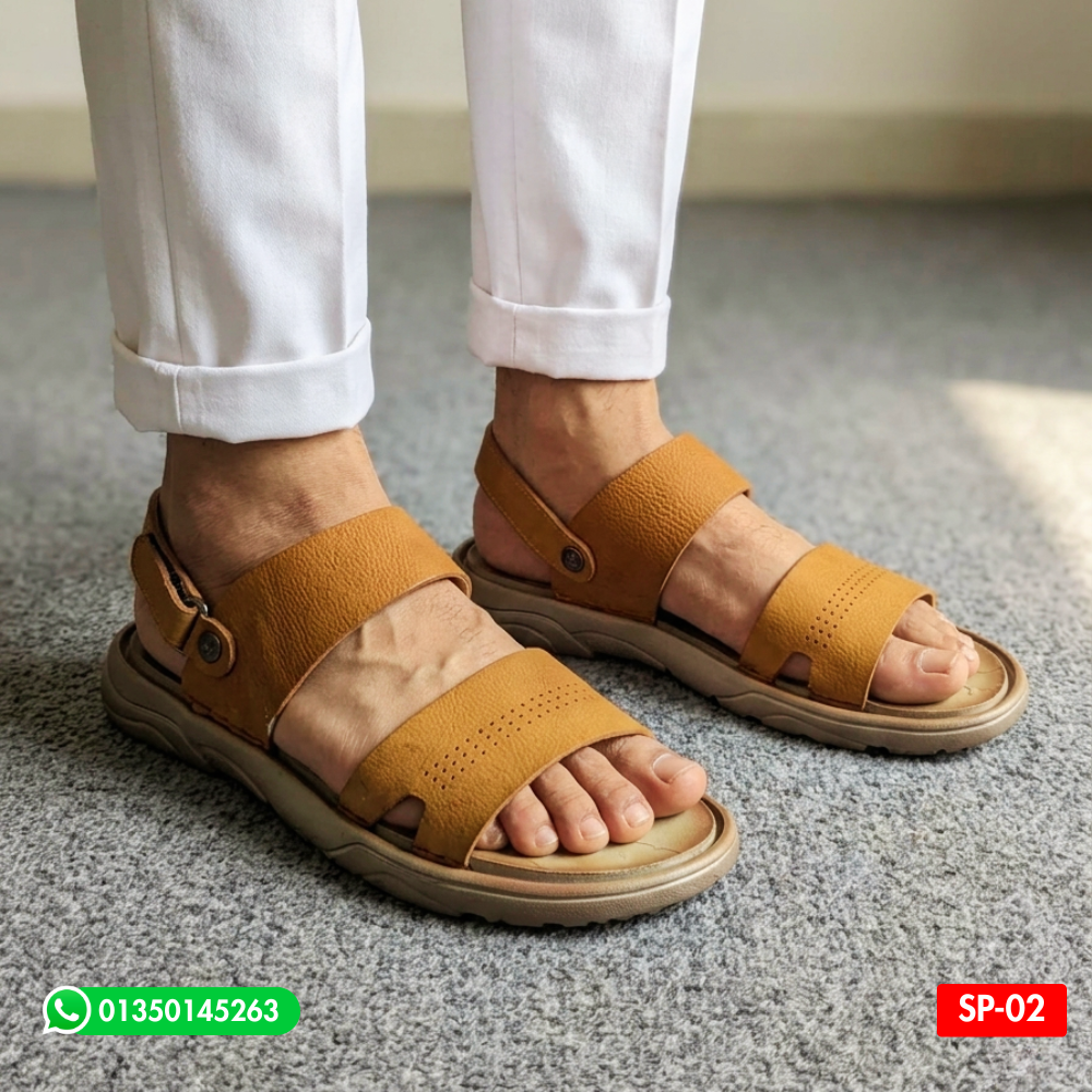 Super Soft 100% Original Leather Men's Casual Sandal SP-02