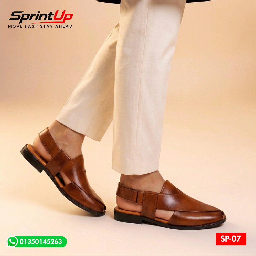 100% Original Leather Premium Quality Men’s Kabli Shoe  SP-07