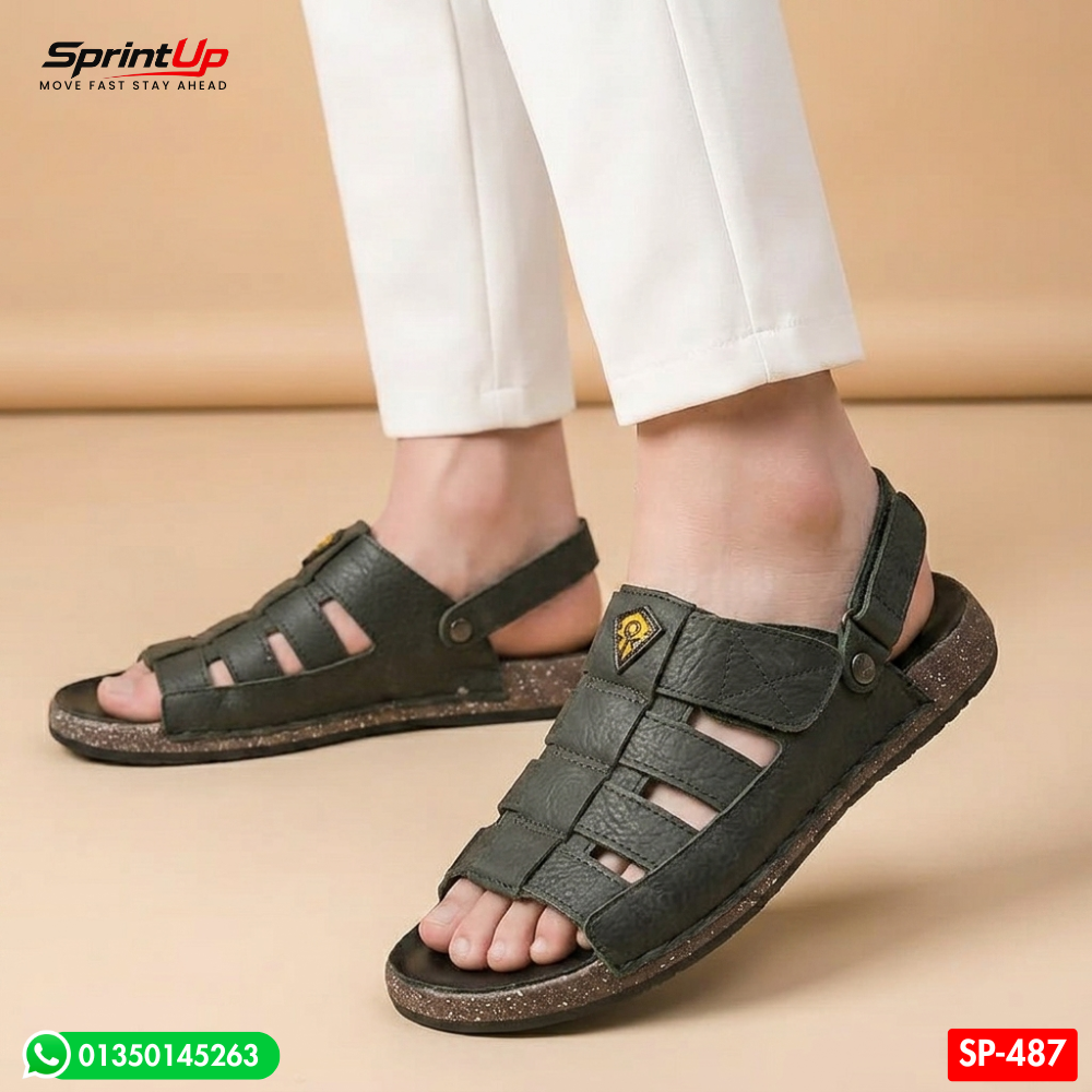 100% Original Leather Premium Quality Casual Sandal SP-487