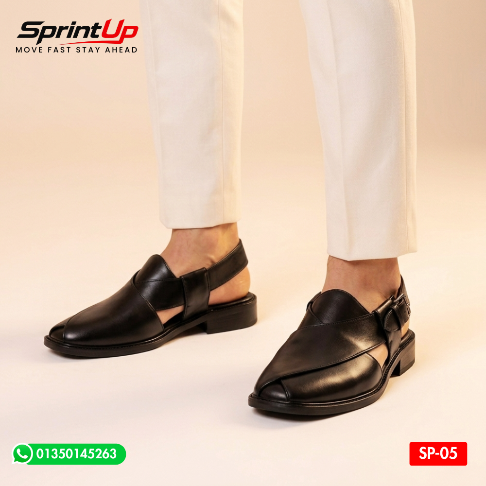 100% Original Leather Premium Quality Men’s Kabli Shoe  SP-05
