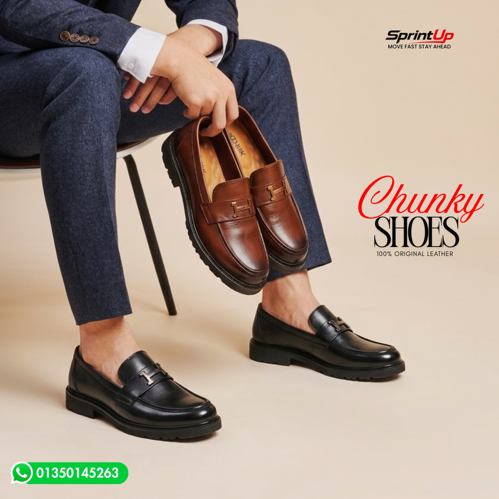 100% Original Leather Premium Quality CHUNKY Shoe SP-11